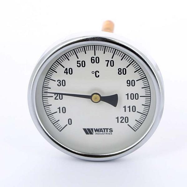 Termomeeter 0-120°C ½ 100mm 10cm tagant ühendusega